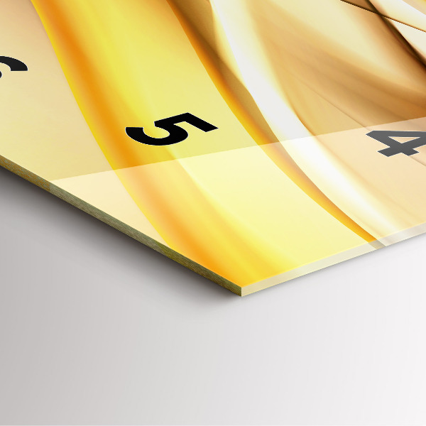 Kwadratowy zegar Abstrakcja fala