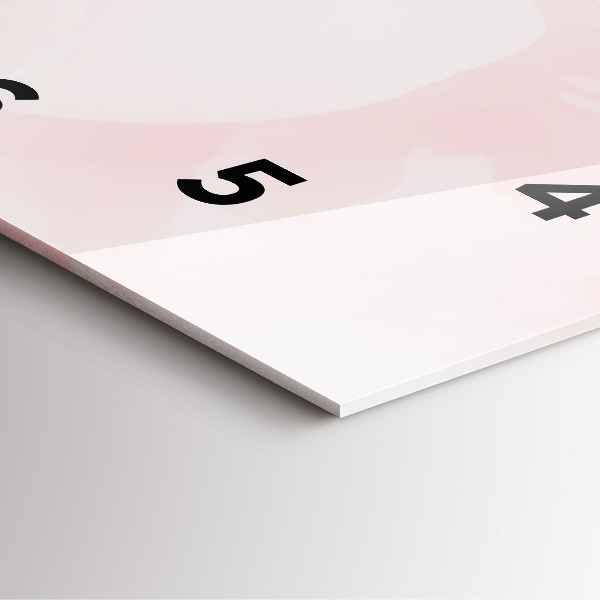 Kwadratowy zegar Kwitnące róże