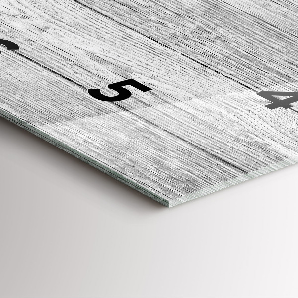 Kwadratowy zegar Panele drewniane