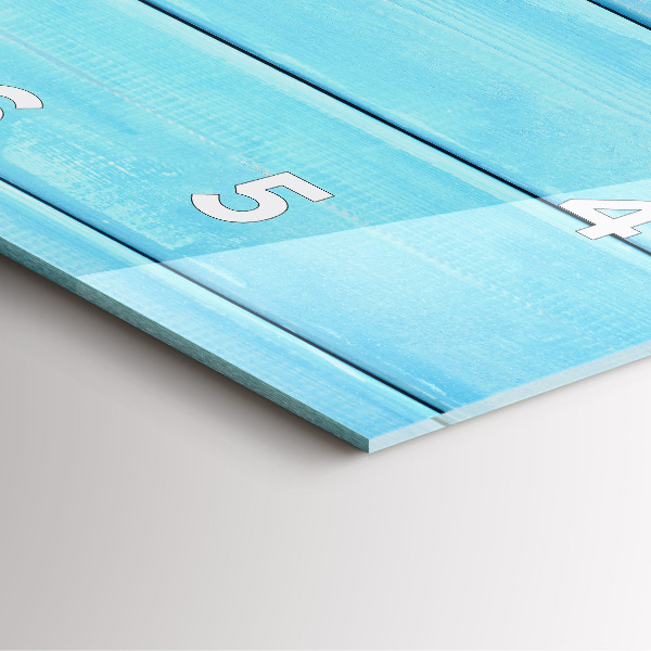 Kwadratowy zegar Akcesoria plażowe i deski