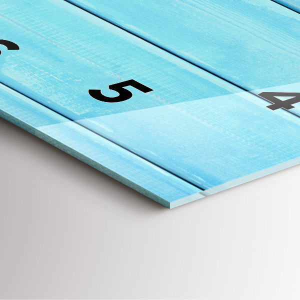 Kwadratowy zegar Akcesoria plażowe i deski