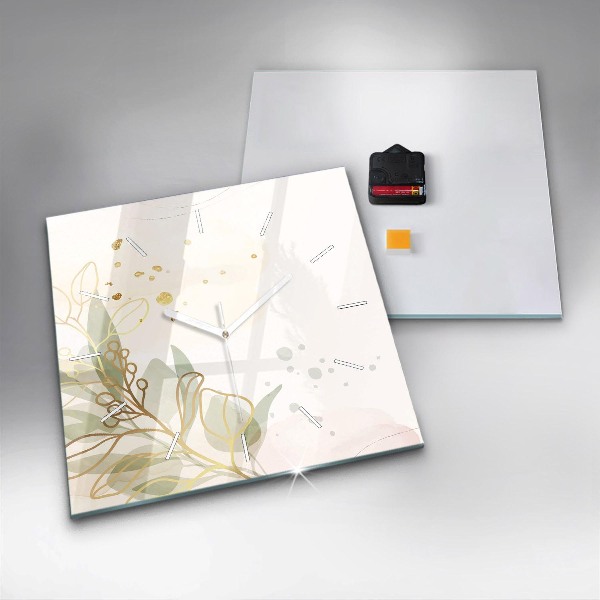 Zegar na ścianę kwadratowy Pastelowa abstrakcja