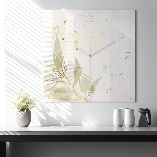 Zegar na ścianę kwadratowy Pastelowa abstrakcja