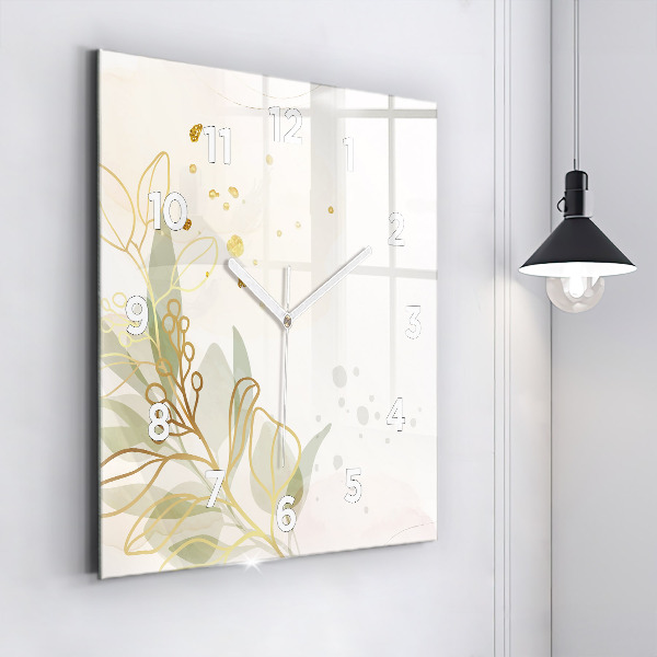 Zegar na ścianę kwadratowy Pastelowa abstrakcja