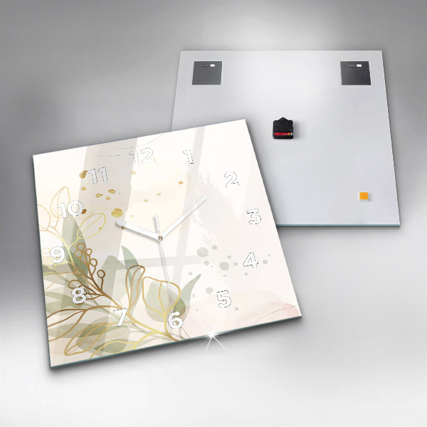 Zegar na ścianę kwadratowy Pastelowa abstrakcja