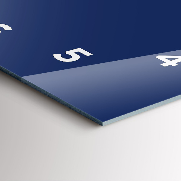 Zegar ścienny kwadratowy Kolor granatowy