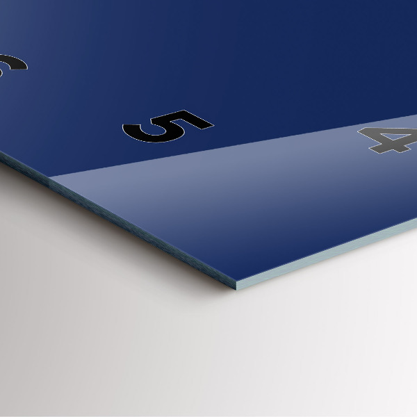 Zegar ścienny kwadratowy Kolor granatowy