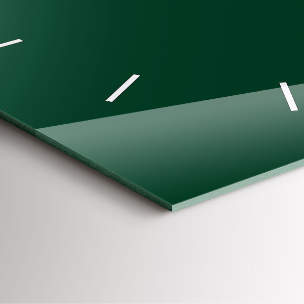 Zegar ścienny kwadratowy Kolor butelkowa zieleń