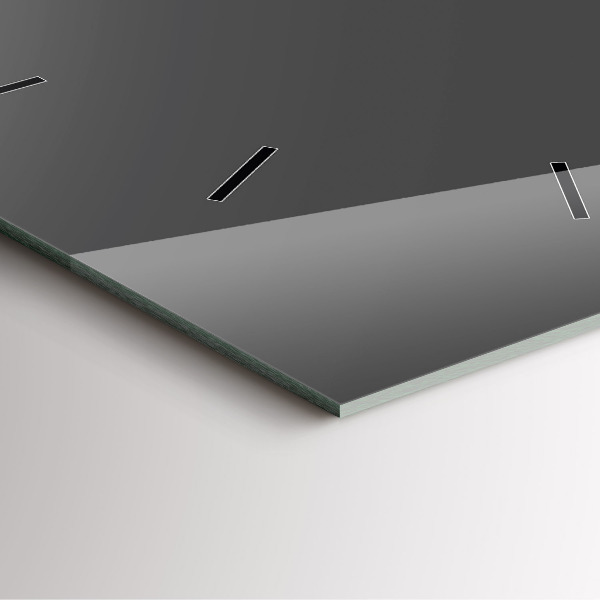 Zegar ścienny kwadratowy Kolor szary