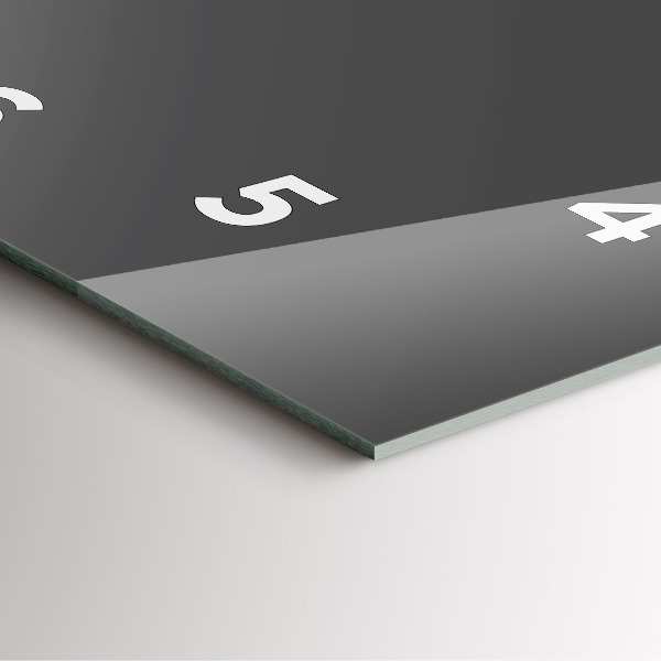 Zegar ścienny kwadratowy Kolor szary