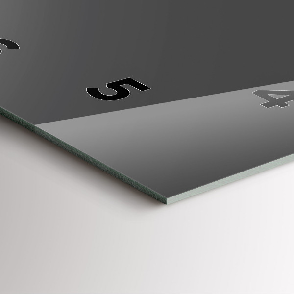 Zegar ścienny kwadratowy Kolor szary