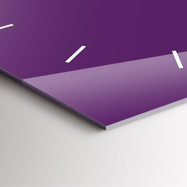 Zegar ścienny kwadratowy Kolor fioletowy