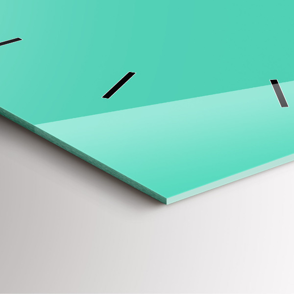 Zegar ścienny kwadratowy Turkusowy