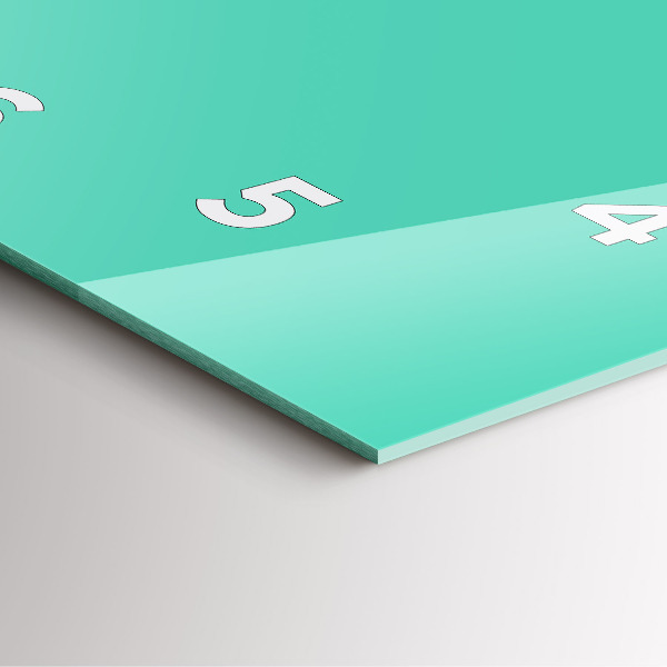 Zegar ścienny kwadratowy Turkusowy