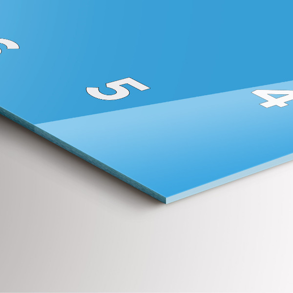 Zegar ścienny kwadratowy Błękitny