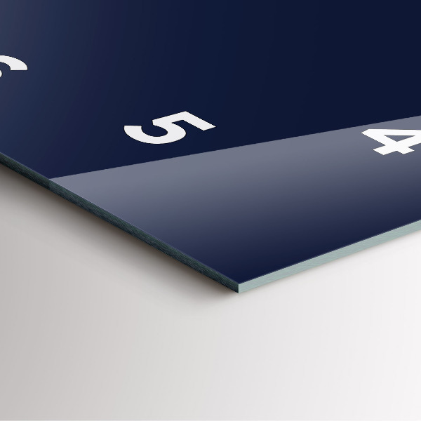 Zegar ścienny kwadratowy Ciemny Granatowy