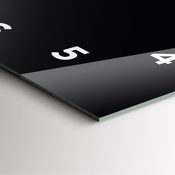 Zegar ścienny kwadratowy Czarny