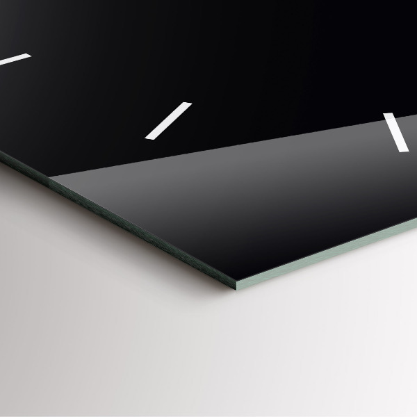 Zegar ścienny kwadratowy Czarny