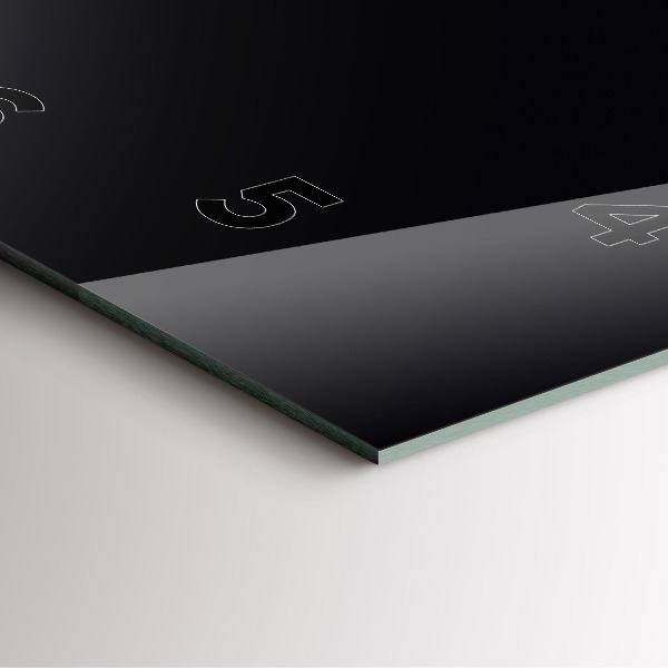 Zegar ścienny kwadratowy Czarny