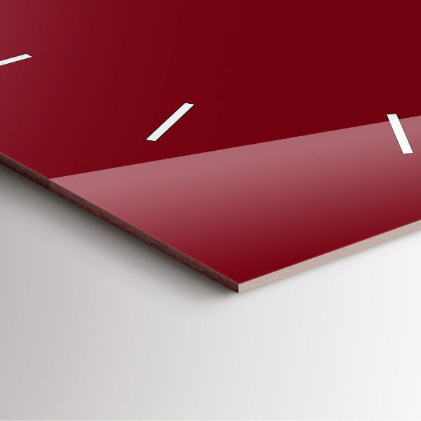 Zegar ścienny kwadratowy Burgundowy