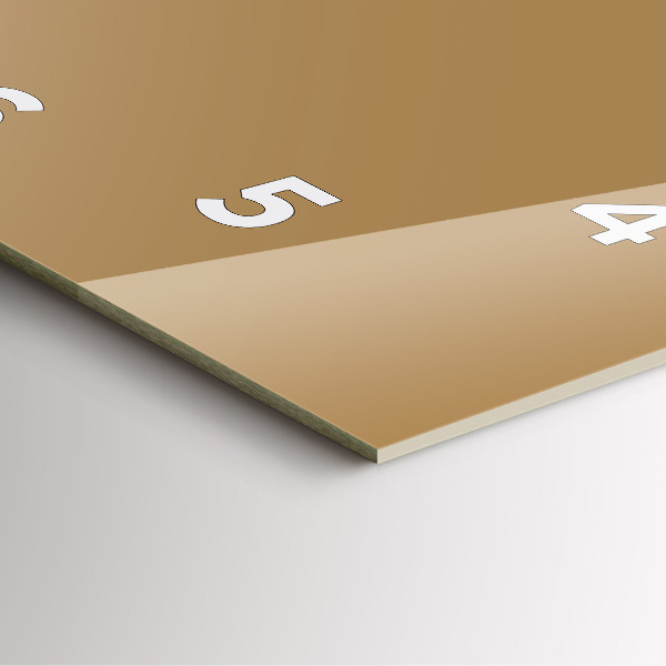 Zegar ścienny kwadratowy Beżowy