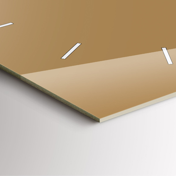 Zegar ścienny kwadratowy Beżowy