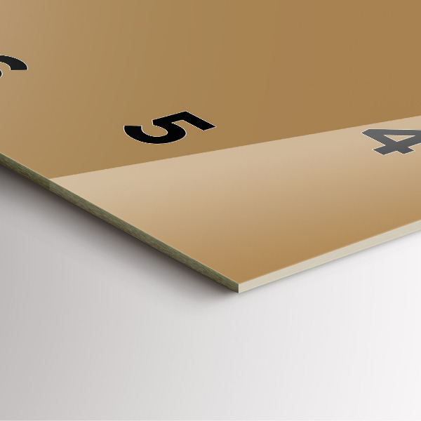 Zegar ścienny kwadratowy Beżowy