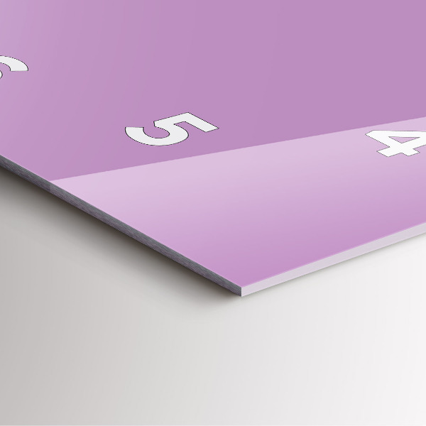 Zegar ścienny kwadratowy Liliowy