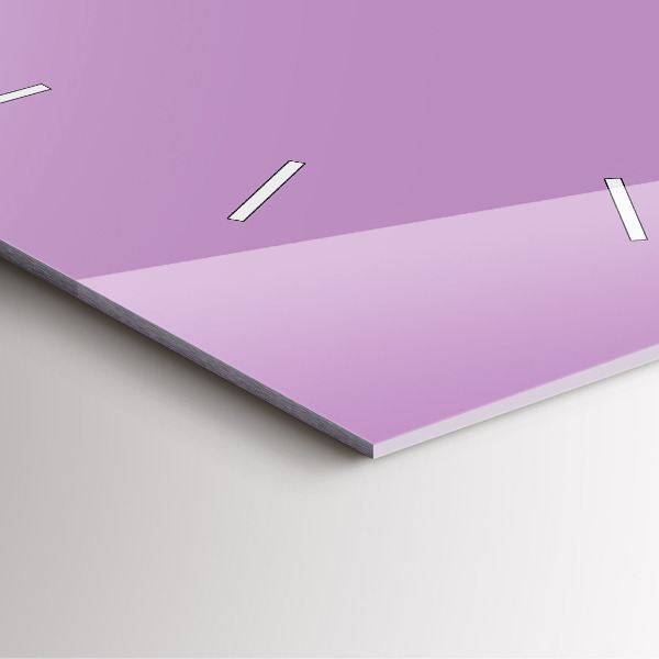 Zegar ścienny kwadratowy Liliowy