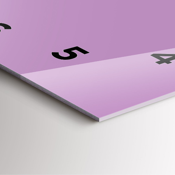 Zegar ścienny kwadratowy Liliowy