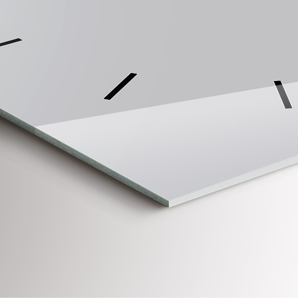 Zegar ścienny kwadratowy Jasny Szary