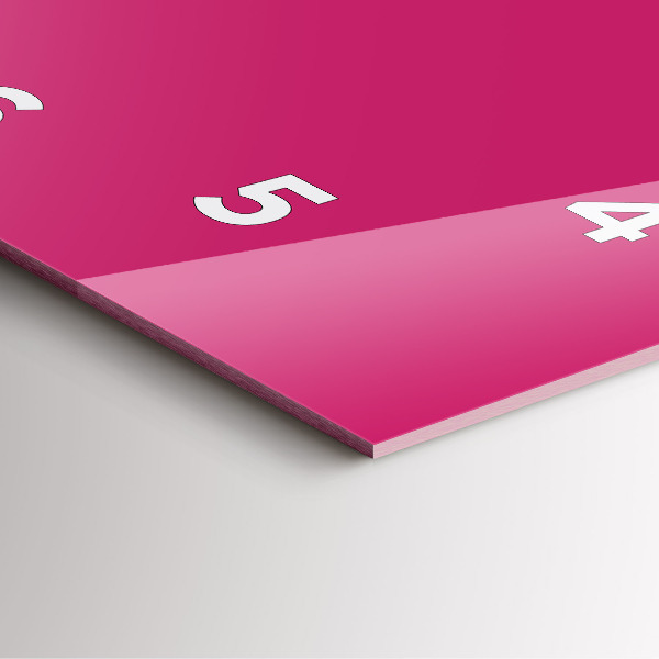 Zegar ścienny kwadratowy Różowy