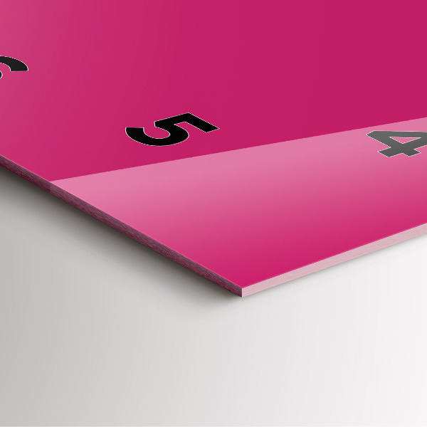 Zegar ścienny kwadratowy Różowy