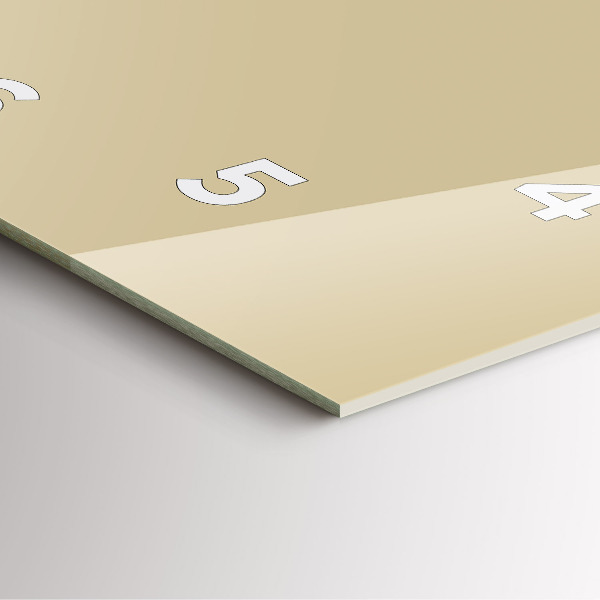 Zegar ścienny kwadratowy Beżowy