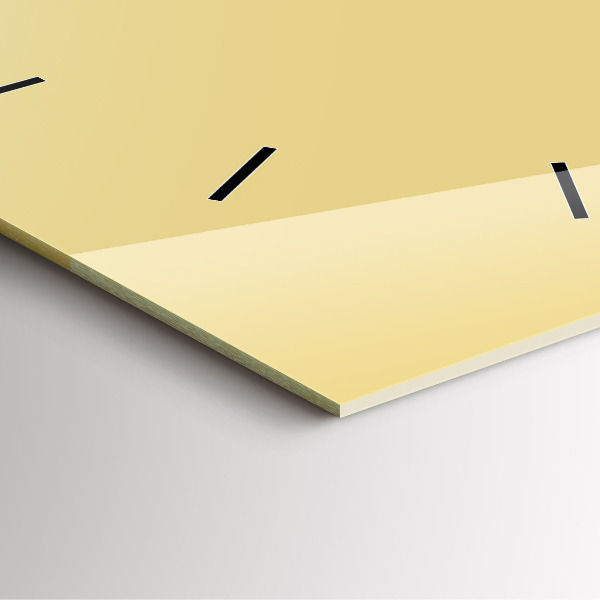 Zegar ścienny kwadratowy Kremowy