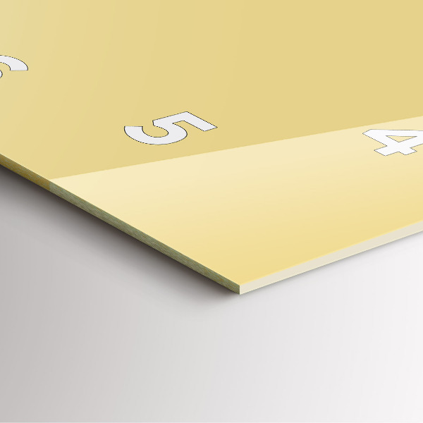 Zegar ścienny kwadratowy Kremowy