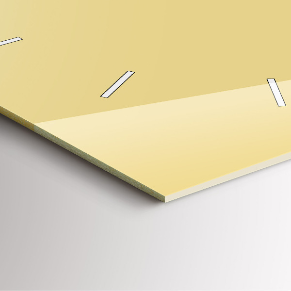 Zegar ścienny kwadratowy Kremowy