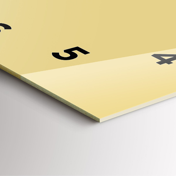 Zegar ścienny kwadratowy Kremowy