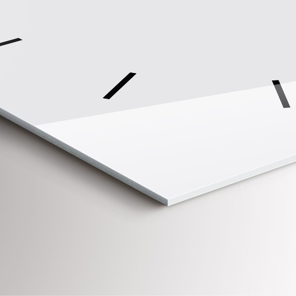 Zegar ścienny kwadratowy Biały