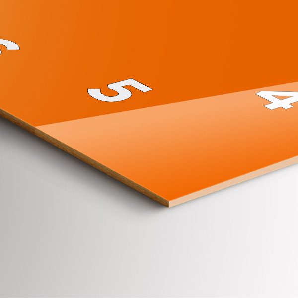 Zegar ścienny kwadratowy Pomarańczowy