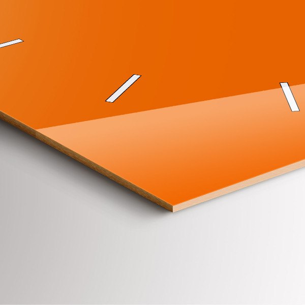 Zegar ścienny kwadratowy Pomarańczowy