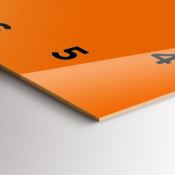 Zegar ścienny kwadratowy Pomarańczowy