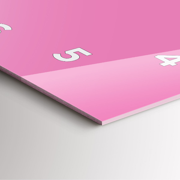 Zegar ścienny kwadratowy Różowy