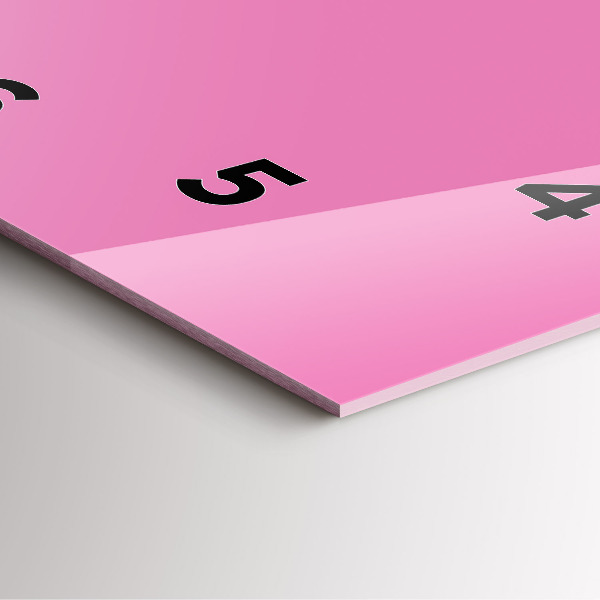 Zegar ścienny kwadratowy Różowy