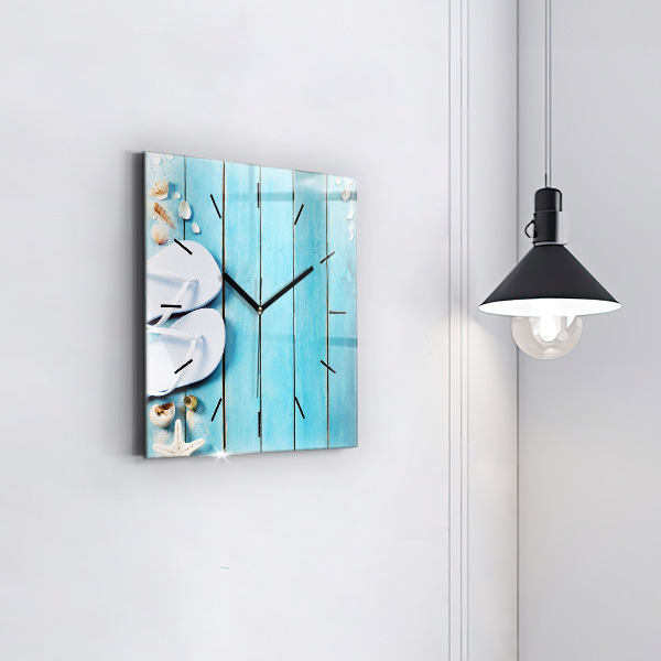 Kwadratowy zegar Wakacyjne akcesoria