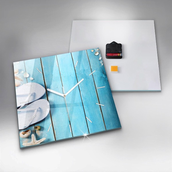 Kwadratowy zegar Wakacyjne akcesoria