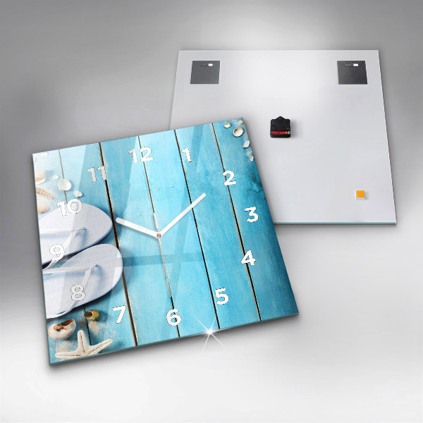 Kwadratowy zegar Wakacyjne akcesoria