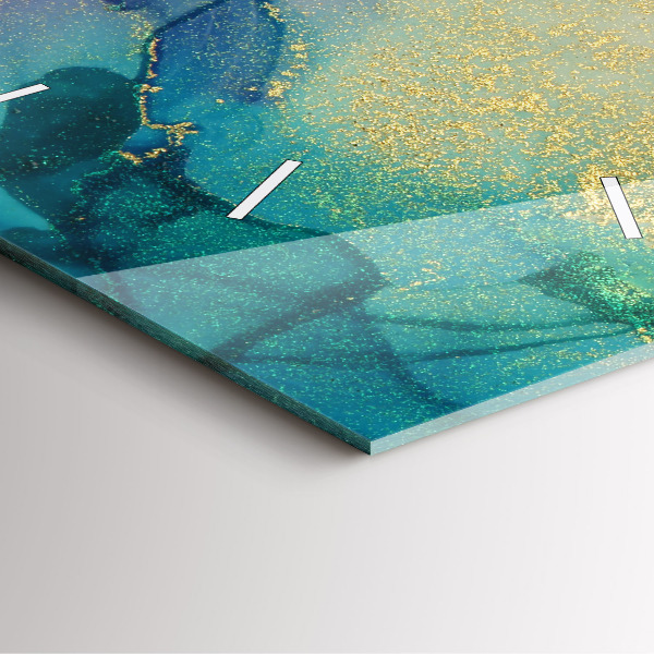 Zegar na ścianę kwadratowy Abstrakcja barw