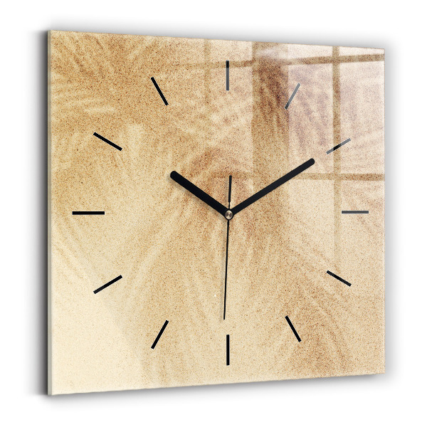 Zegar na ścianę kwadratowy Złota abstrakcja