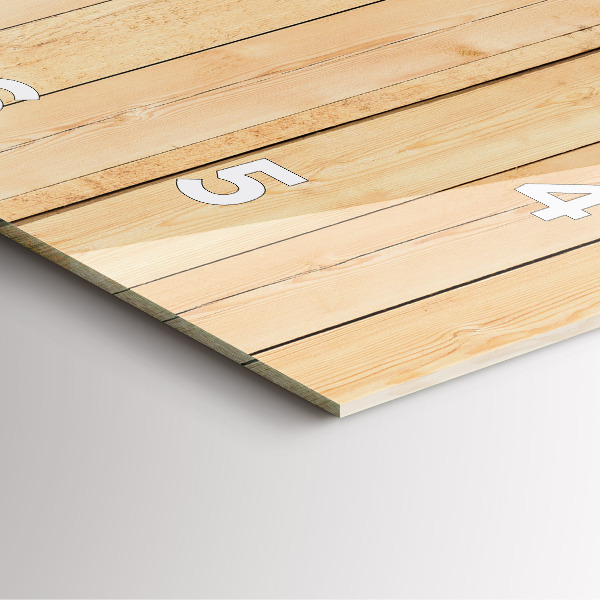 Zegar ścienny kwadratowy Drewniane deski